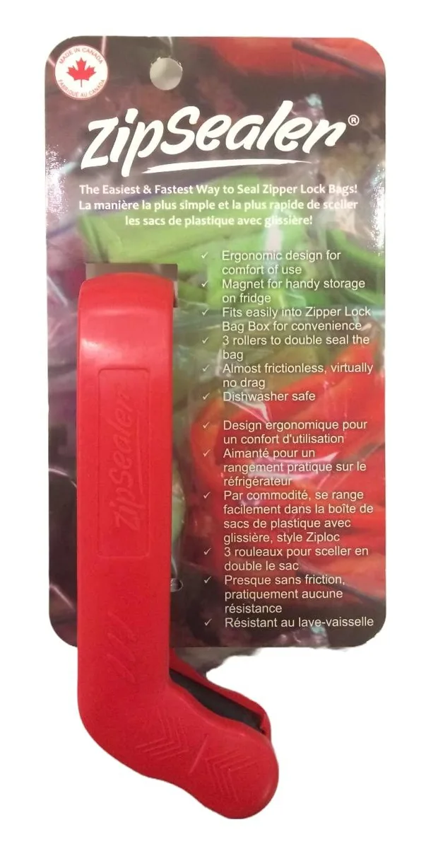  ZipSealer 210 Zipper Lock Bag Sealer Red — product photo
