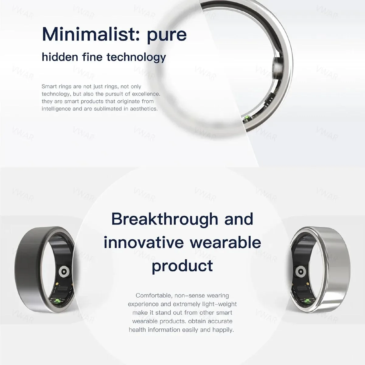 allentian allentian Nova Smart Ring 2024 Health Tracker Wearable Technology — product photo