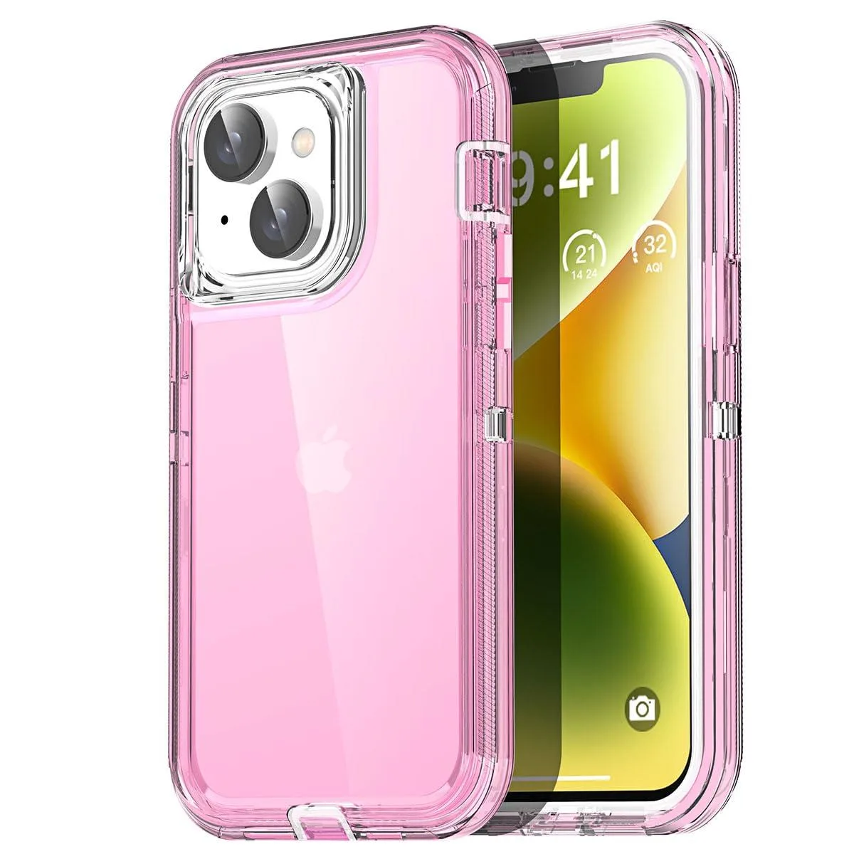  iPhone 13/14 Case 3-in-1 Heavy Duty 6.1" cell phones - unlocked — product photo