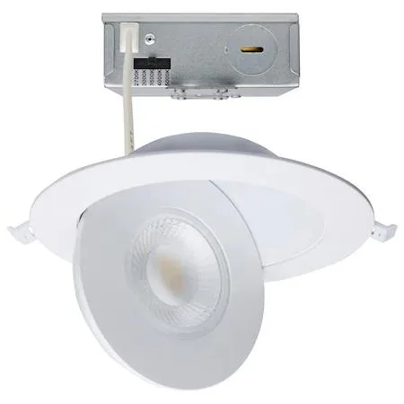 Satco Satco S11860 15 Watt CCT Selectable Gimbaled 6-Inch Recessed Lighting — product photo