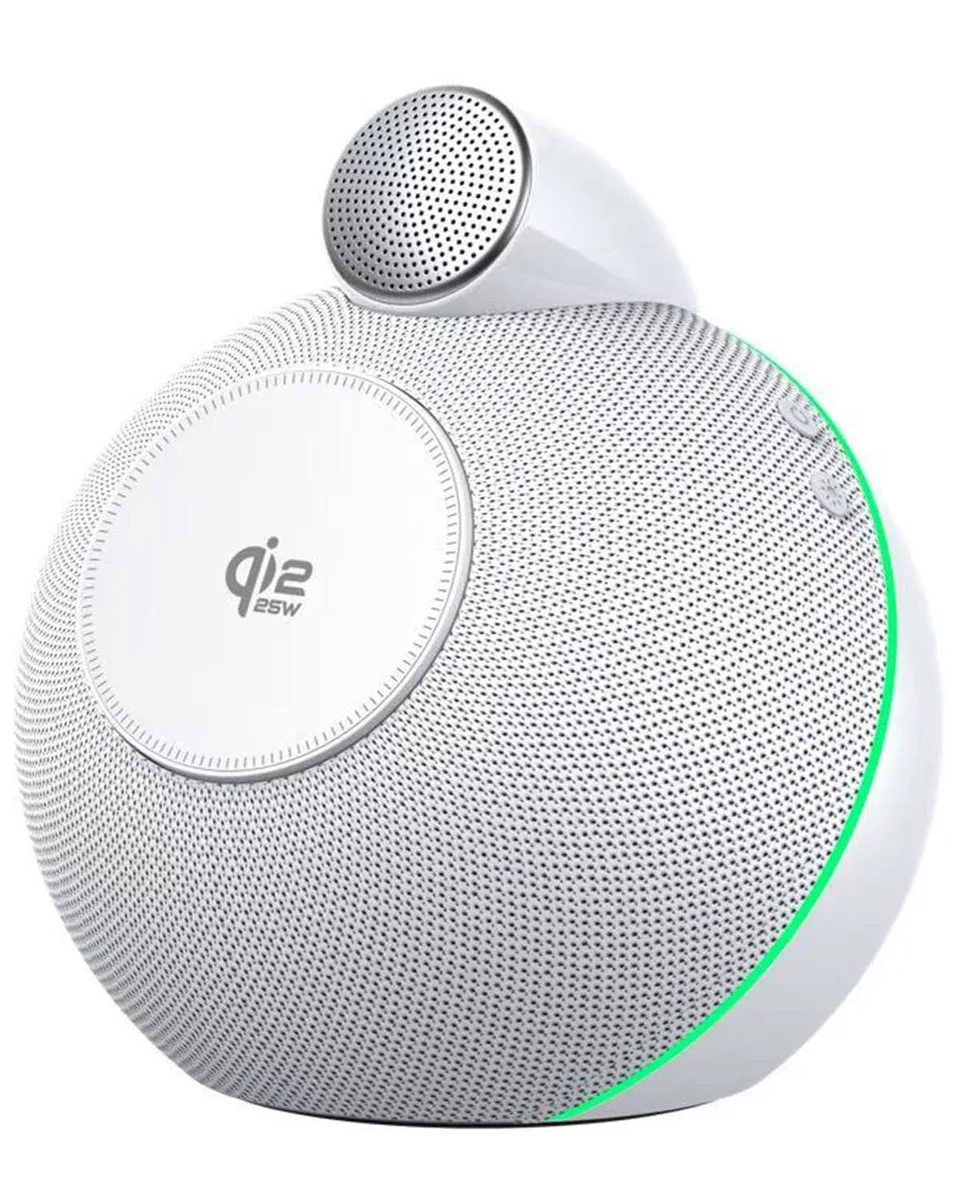 SCREENOVATE XH-X16 Magnetic Wireless Charger Speaker 25W Bluetooth 5.3 White — product photo