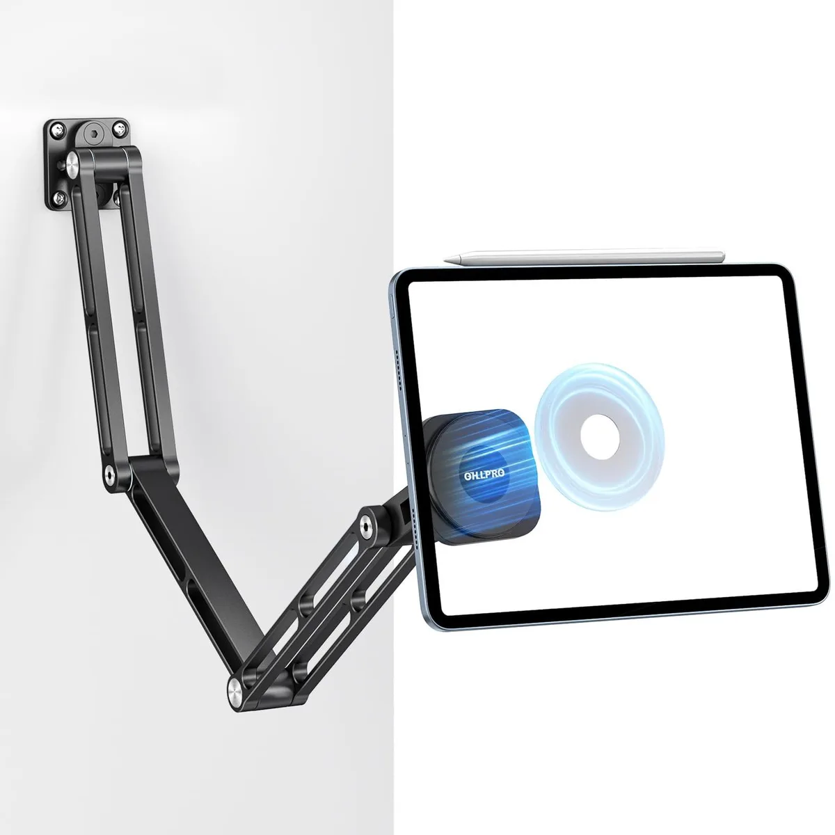Barrow Mods Barrow Mods Magnetic Tablet Wall Mount 3-Stage Arm 360 Adjustable 2 in 1 accessory — product photo