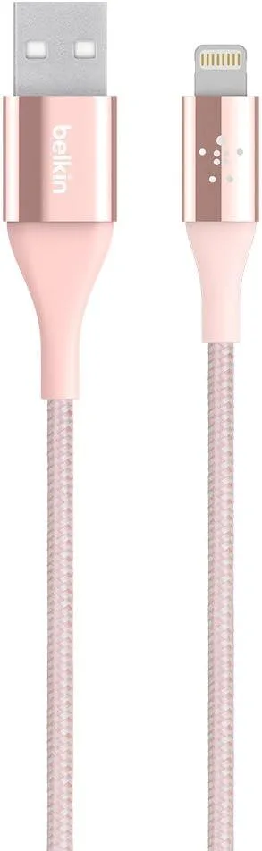 Rose gold Lightning to USB-A cable, double-braided nylon, 1.2 m