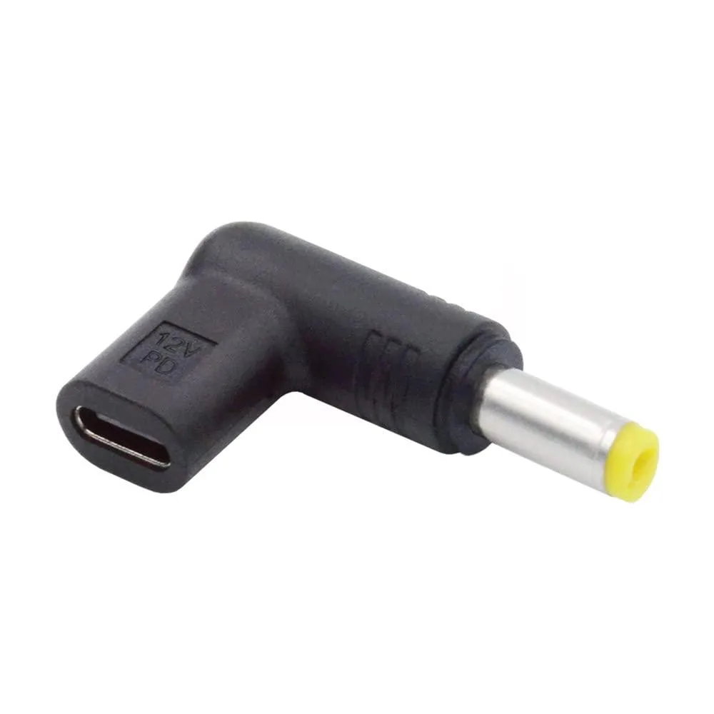 Fervit Fervit USB-C female to DC 5.5×2.5 mm 90° adapter 12 V PD trigger — product photo