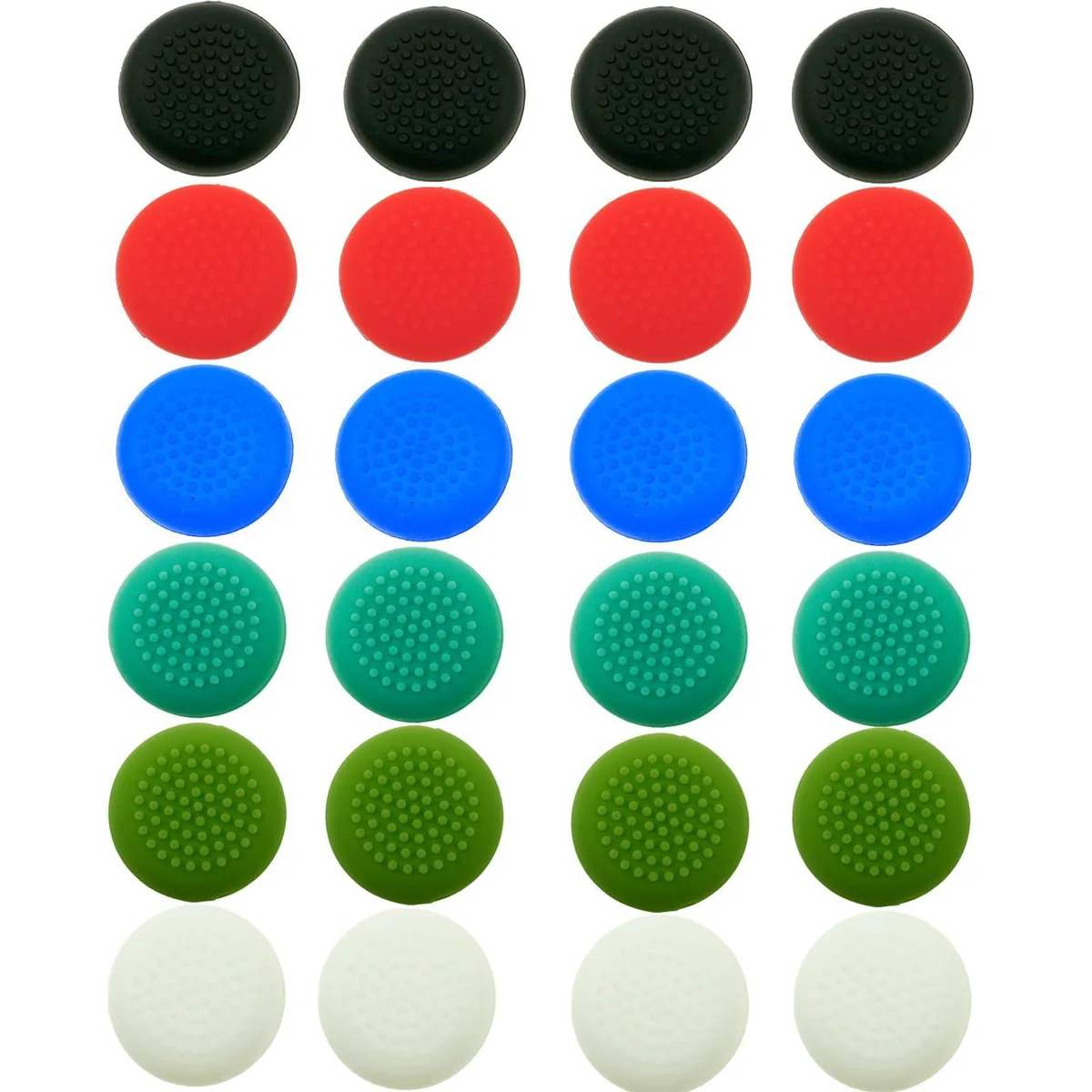  CTHTBZ Silicone Thumbstick Grip Caps 24pcs Multi-Color for Meta Quest 3 2 1 — product photo