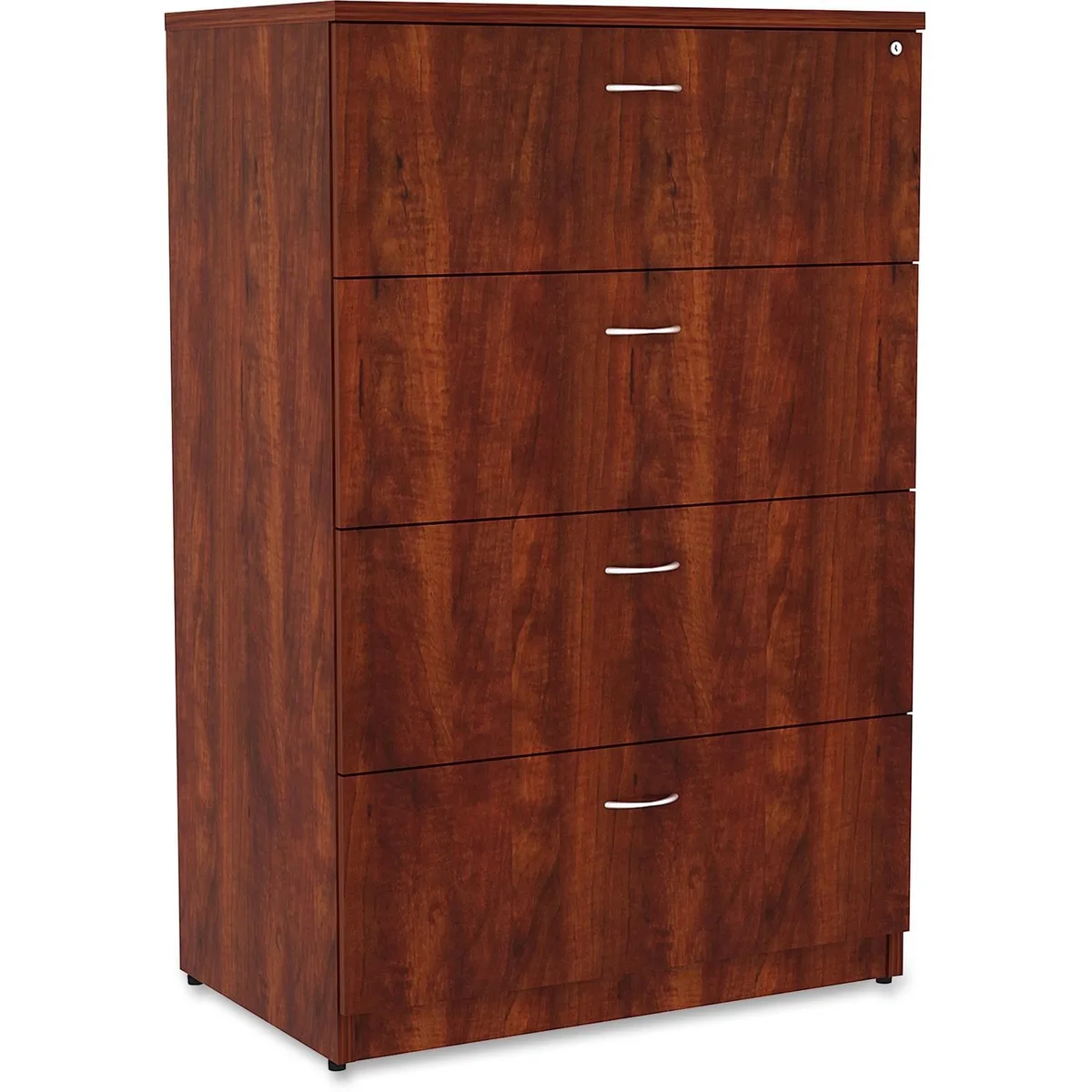 Lorell Lorell LLR34387 4-Drawer Lateral File Cherry office furniture — product photo