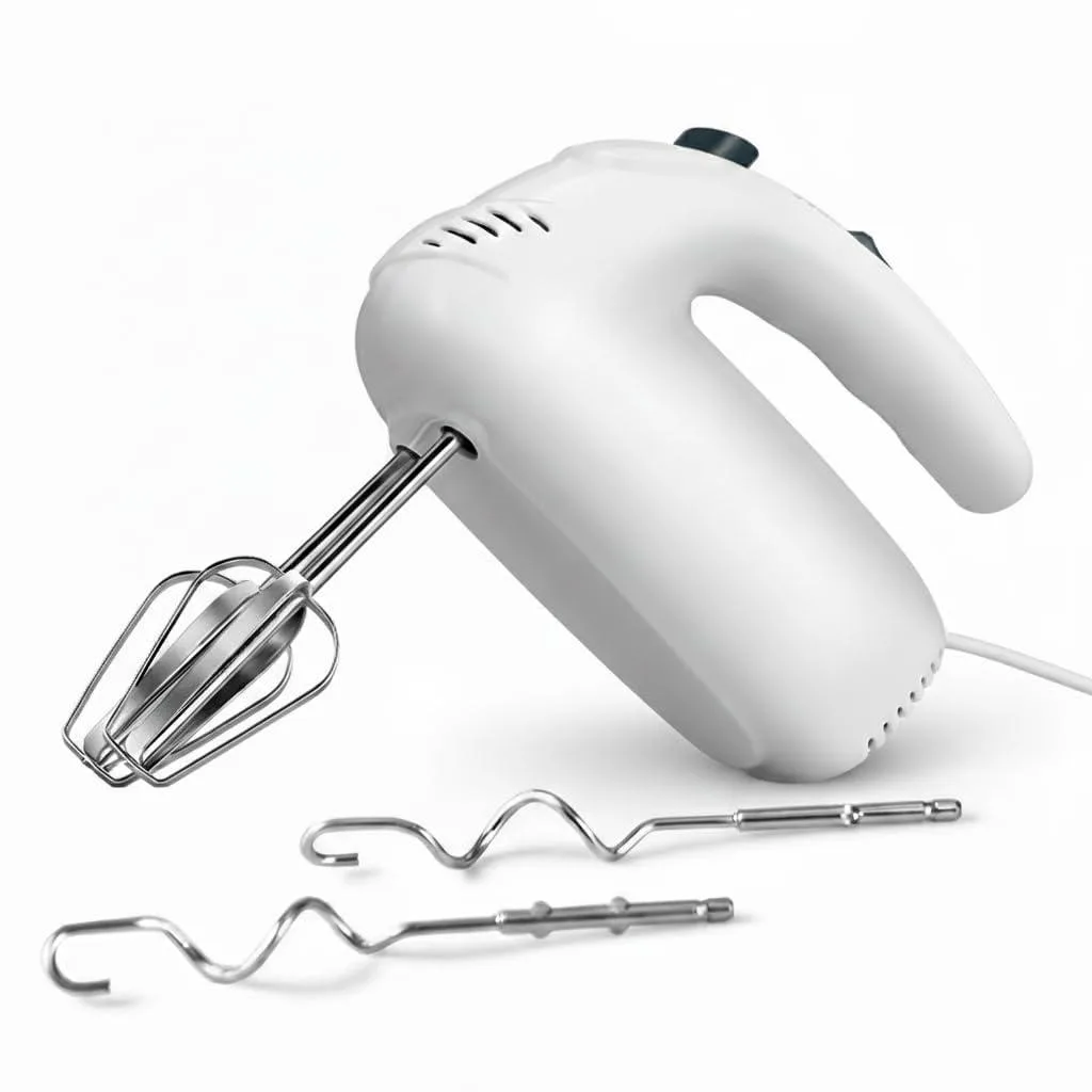  Katroiy 300W Hand Mixer White 5 Speed 4 Whisks — product photo