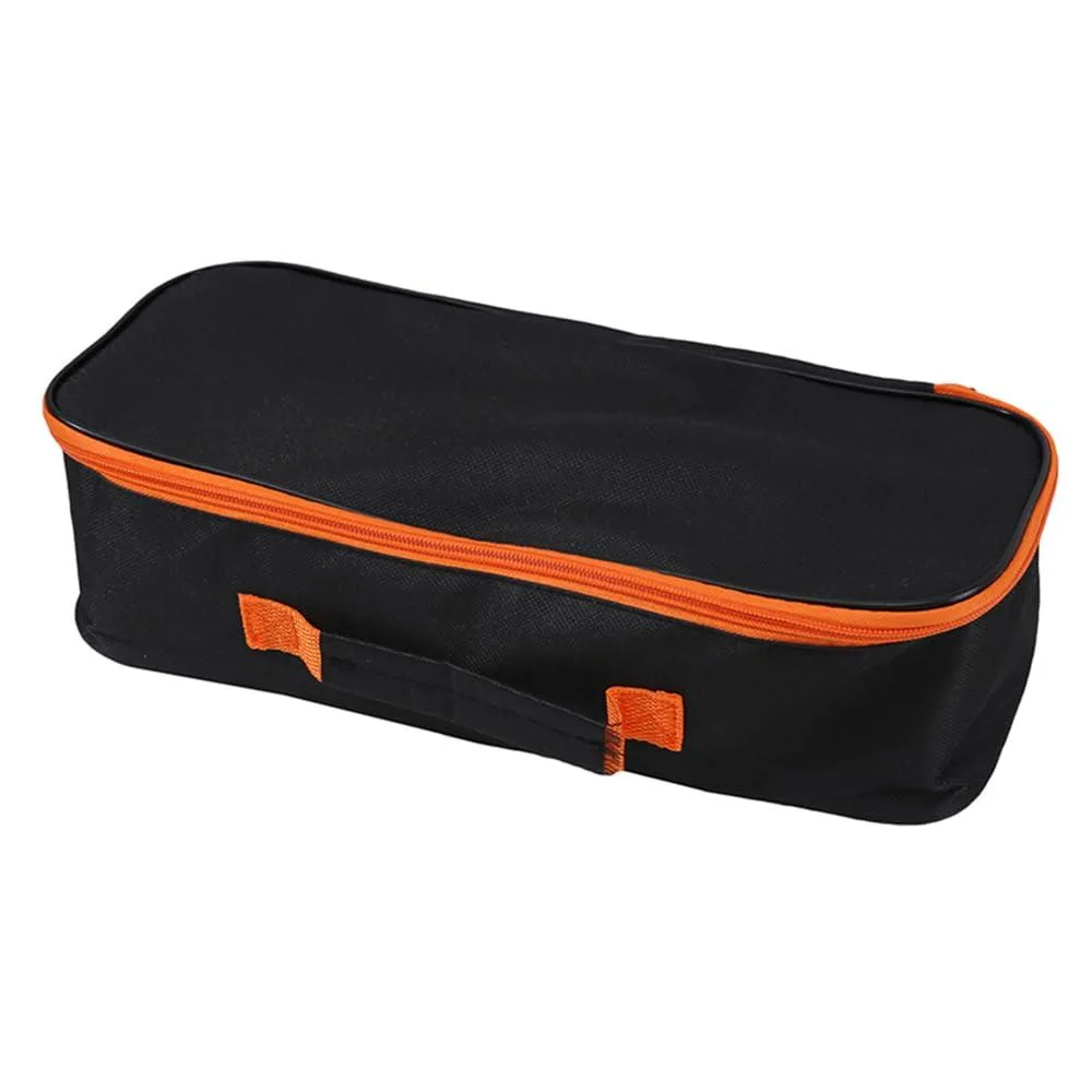 Small 12-inch oxford fabric tool bag with top zipper and carry handle