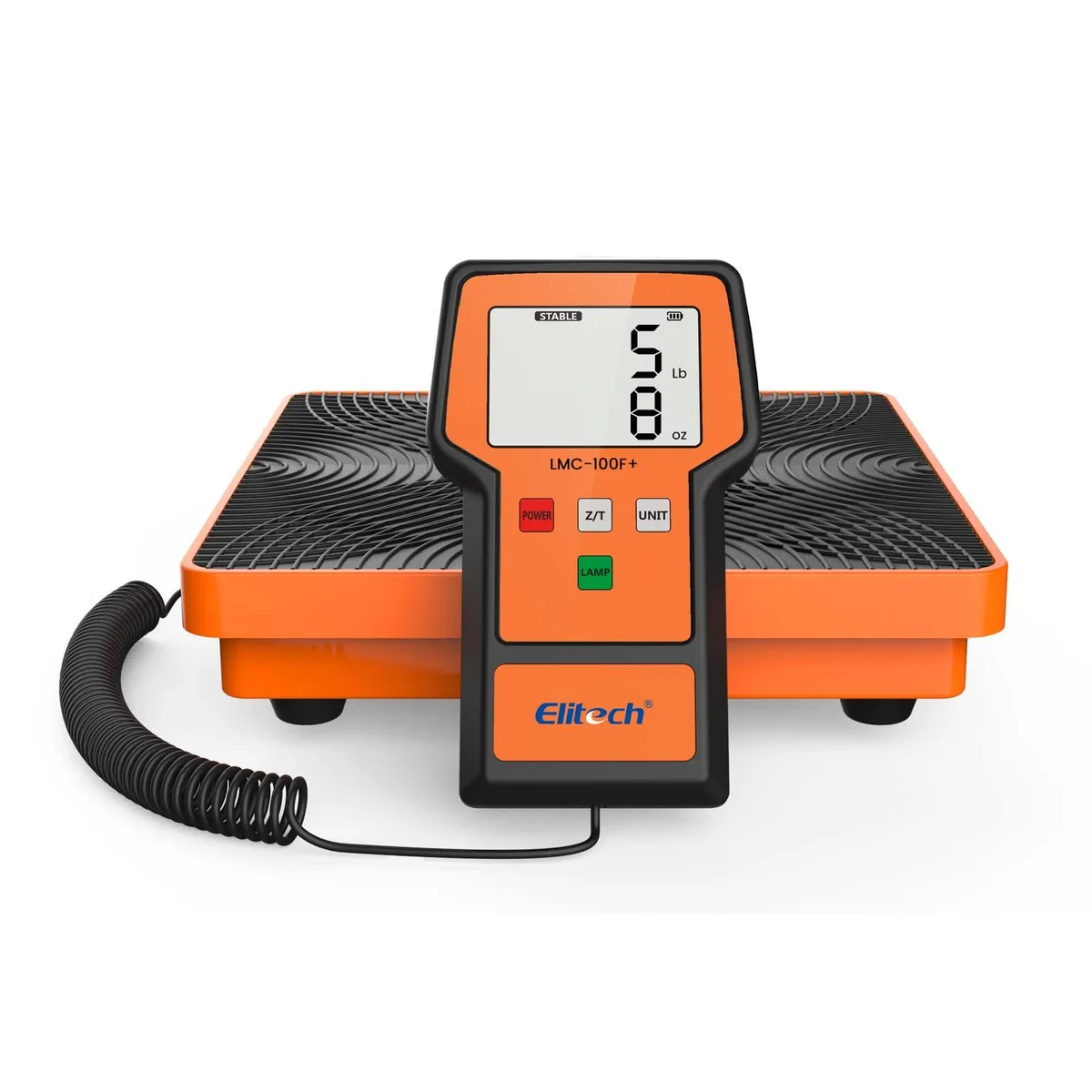 Elitech LMC-100F+ Refrigerant Scale 110 lbs Orange — product photo