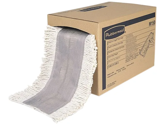 Rubbermaid Commercial Rubbermaid Commercial M15000WH 5" x 40" cotton cleaning dust mop refill — product photo