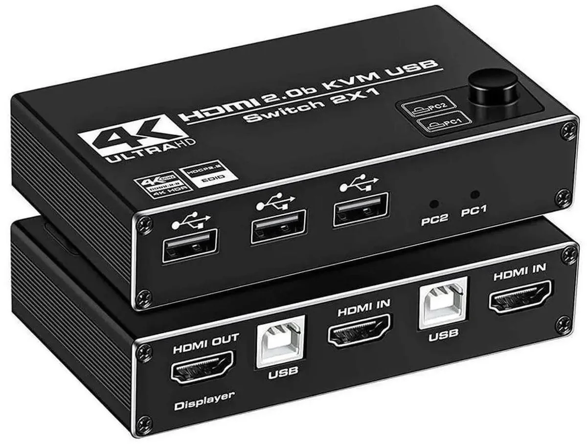 SMUGDESK SMUGDESK 2 Port HDMI 2.0b KVM Switch 4K@60Hz HDCP2.2 — product photo