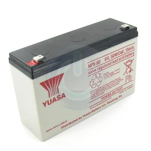Yuasa Yuasa NPX-50F2 6V 12.7Ah Lead Acid standard battery — product photo