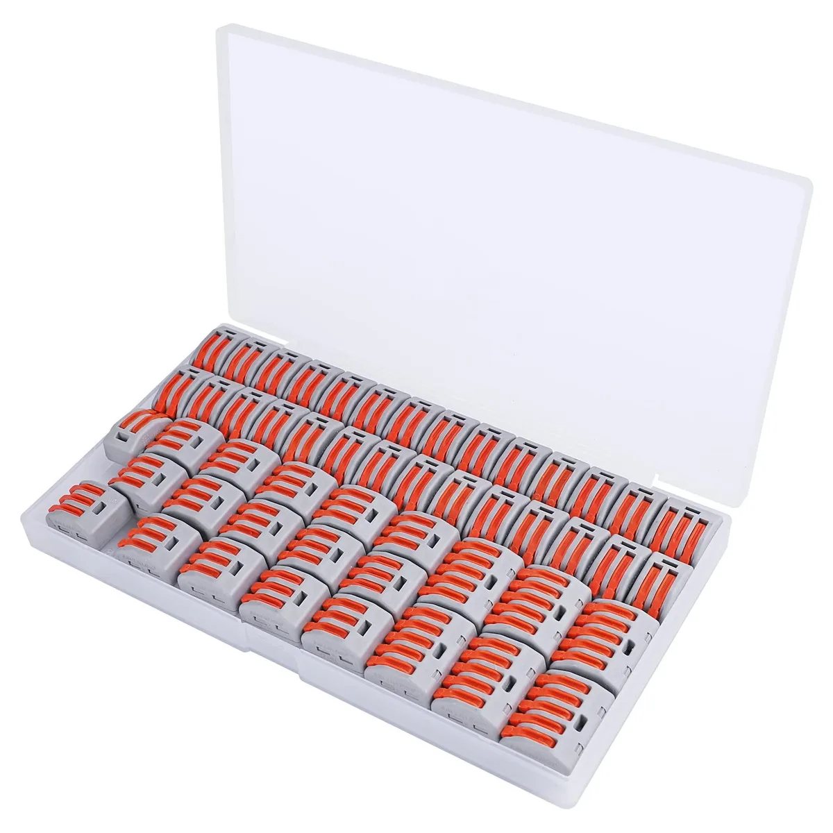 Wire Cap Connectors 50pcs 28-12 AWG 2/3/5 Conductor Kit — product photo