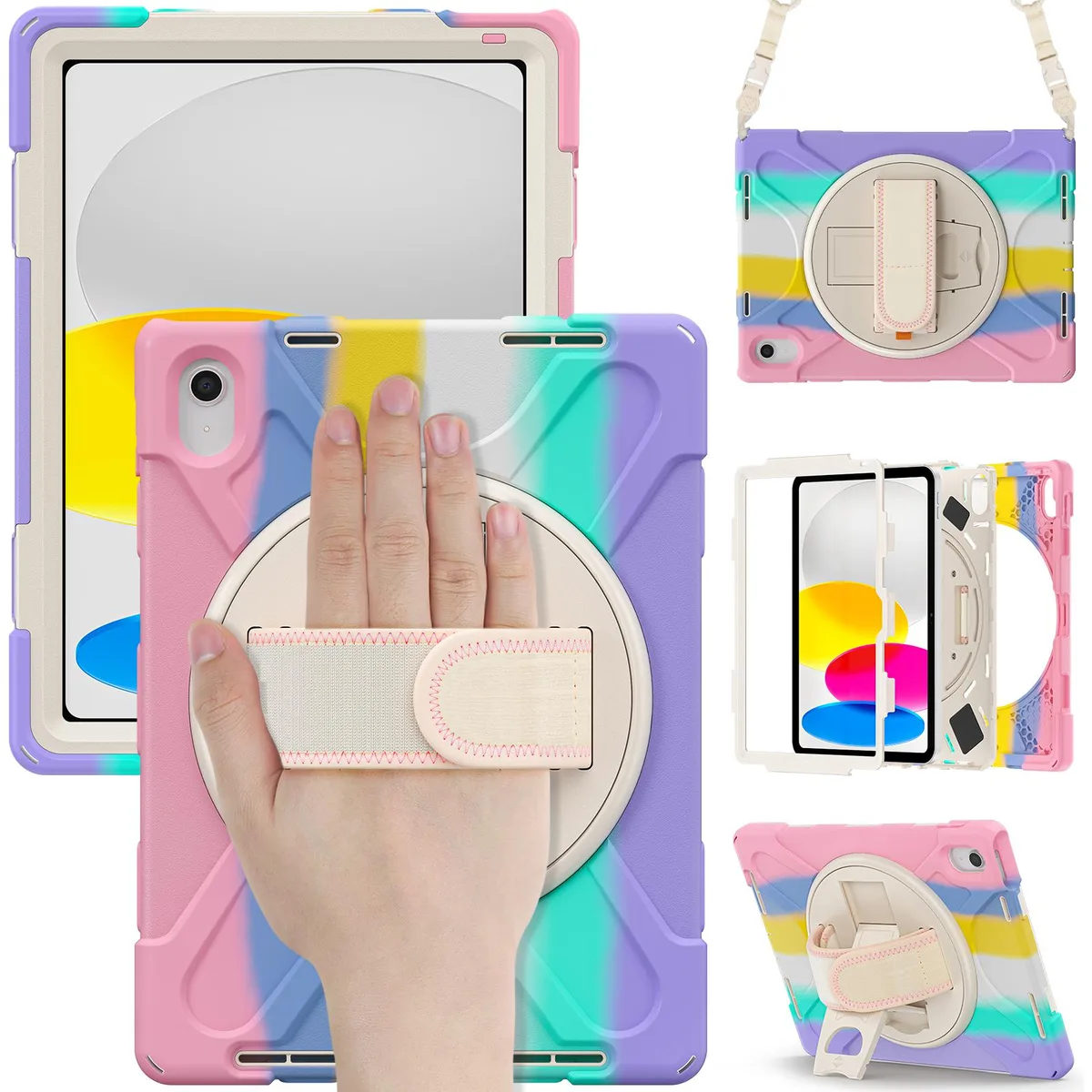 Werleo Werleo A2696 iPad 10th Gen 10.9 Inch 2022 Shockproof Case Pink/White — product photo