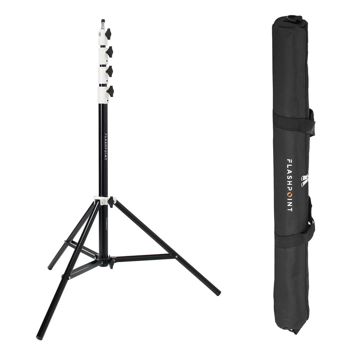 Flashpoint Brand Flashpoint Brand Pro Air-Cushioned Heavy-Duty Light Stand White 9.5 — product photo