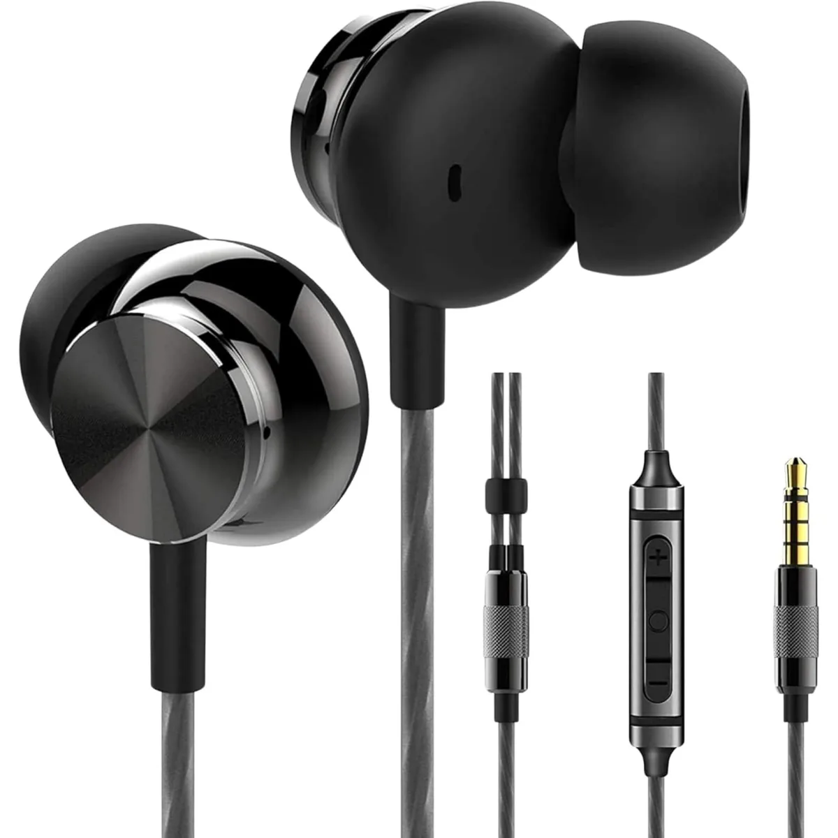  Betron BS10 Wired Earphones 12 mm Drivers Black — product photo