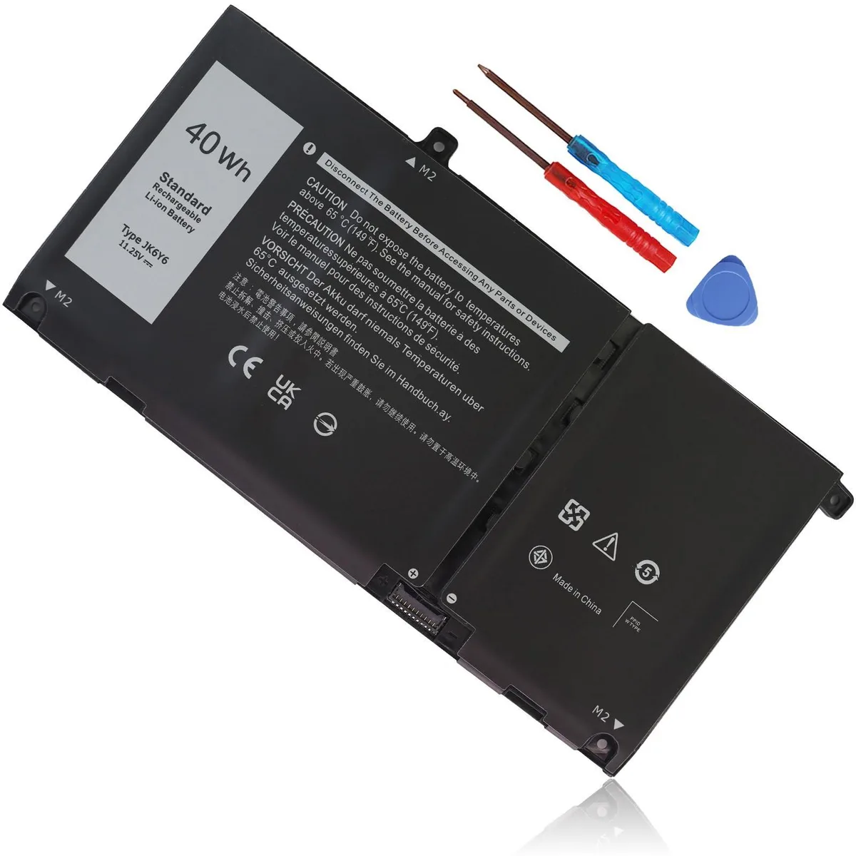  DELL JK6Y6 40Wh 11.25V 3-Cell Laptop Battery — product photo
