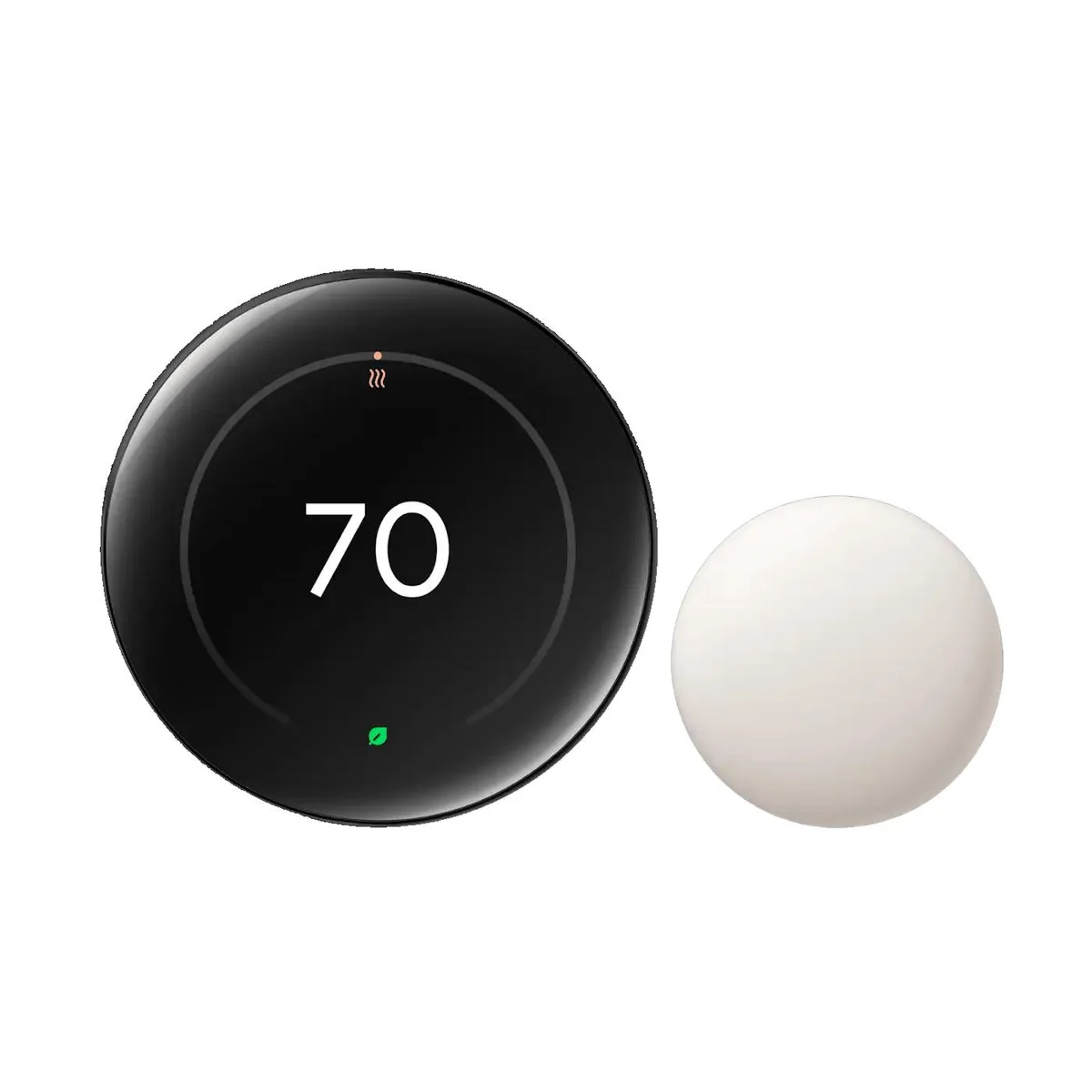 Google Google Nest Learning Thermostat GA05169-US with Temperature Sensor 2nd Gen Polished Obsidian — product photo