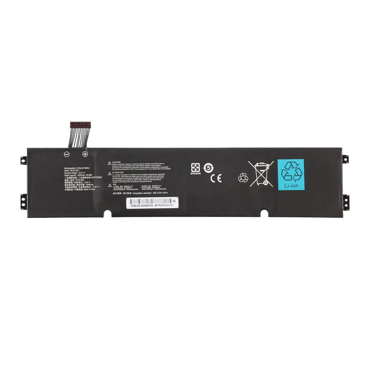 KingSener KingSener RC30-0351 laptop battery 60.8Wh 15.2V 4000mAh for Razer Blade 15 Base 2020 2021 — product photo