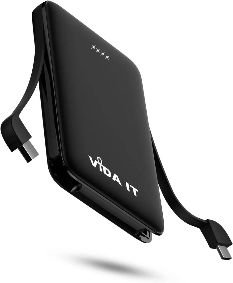 PISKEKAT PISKEKAT vBot 5000mAh Portable Charger with Built-in Cable — product photo