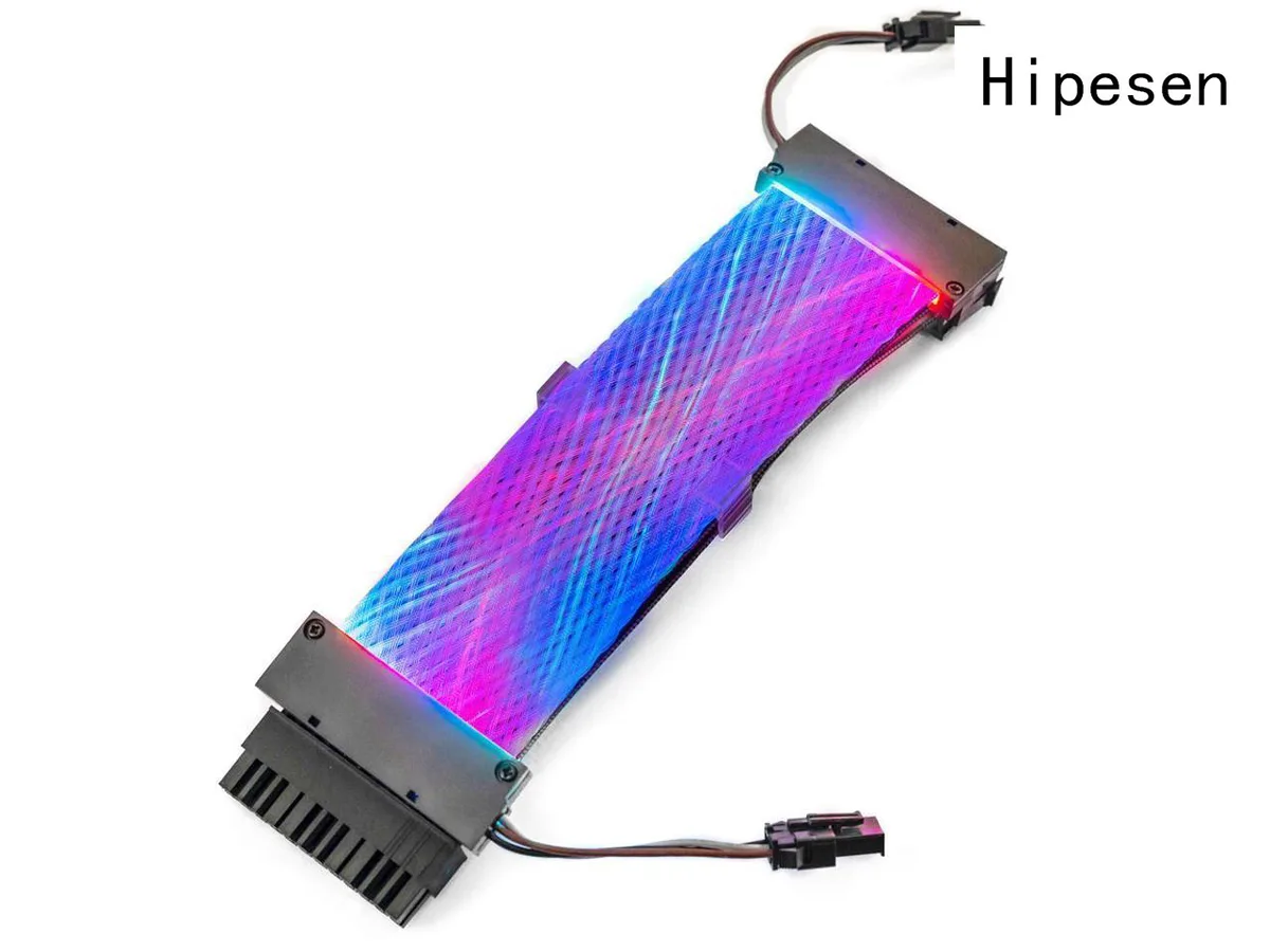 Qinghai Electronics Qinghai Electronics 24-Pin ATX Extension Cable Kit Addressable 240mm Black — product photo
