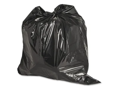 Genuine Joe Genuine Joe 1532 Heavy-Duty Trash Bags 1.5 Mil 20-30 Gallon 100/CT Black — product photo