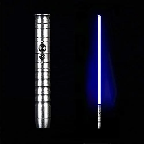 gengyouyuan gengyouyuan Lightsaber Silver Handle Blue Light 11 Colors 18650 1200mAh 22.2mm — product photo