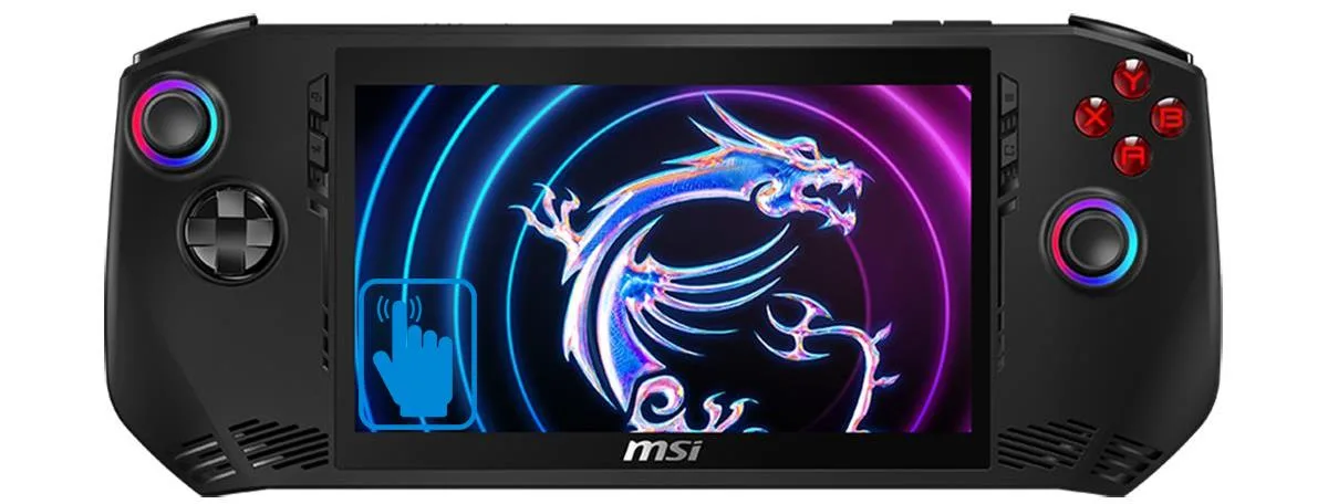 MSI MSI Claw A1M-052US handheld 7" 120Hz touchscreen Ultra 5-135H 16GB LPDDR5 512GB — product photo