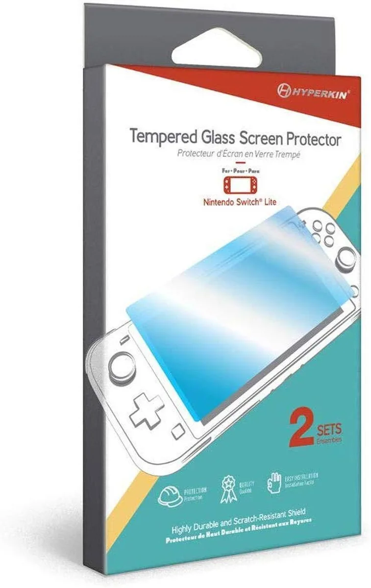 Hyperkin Hyperkin Tempered Glass Screen Protector 2-Pack for Nintendo Switch Lite — product photo