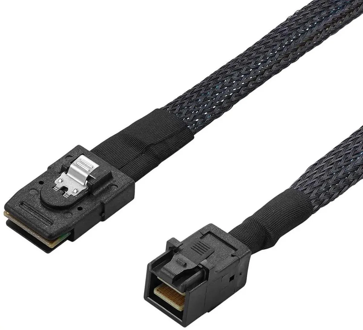 Internal Mini SAS HD cable with SFF8643 host and SFF8087 target connectors