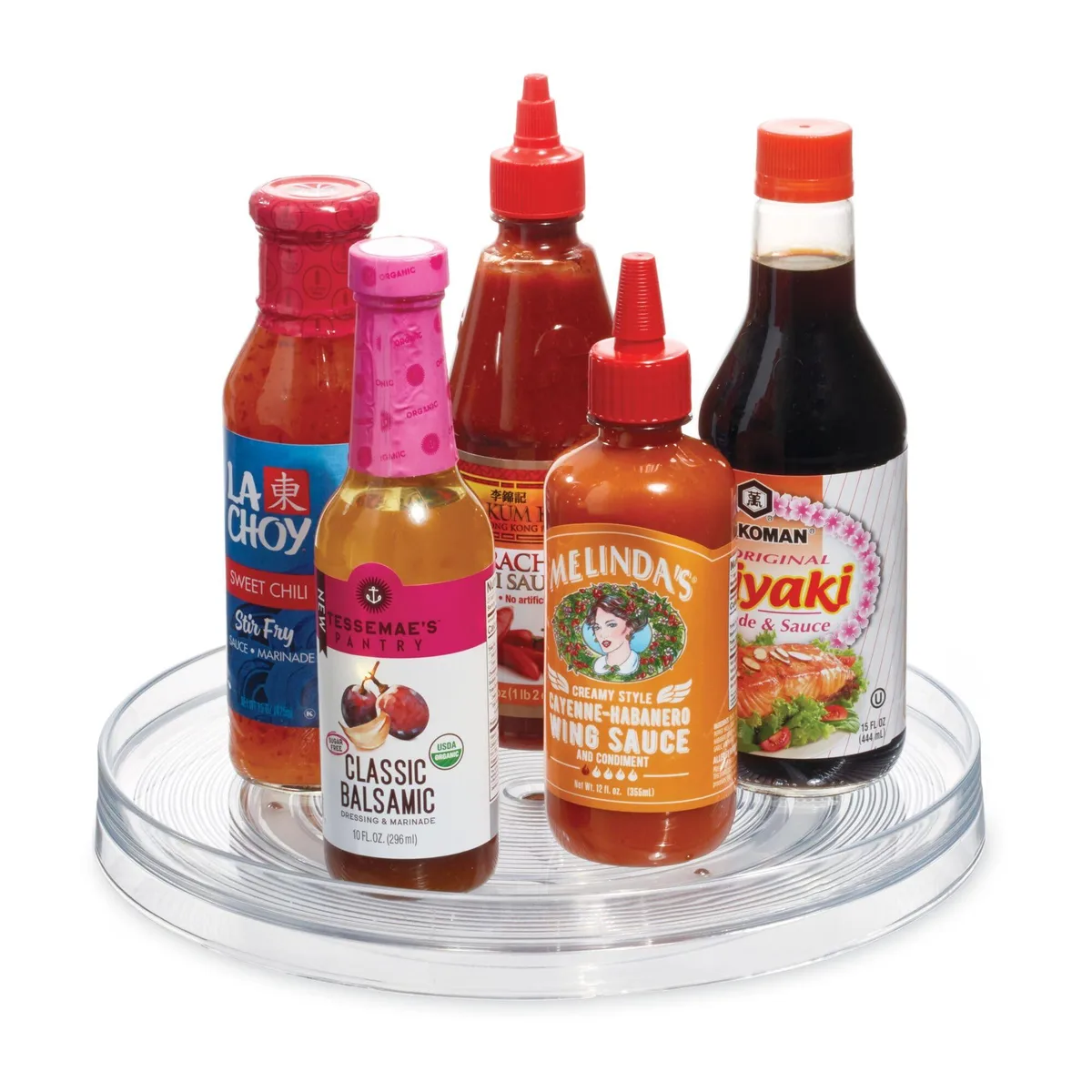11 in Lazy Susan Turntable Organizer Clear — product photo
