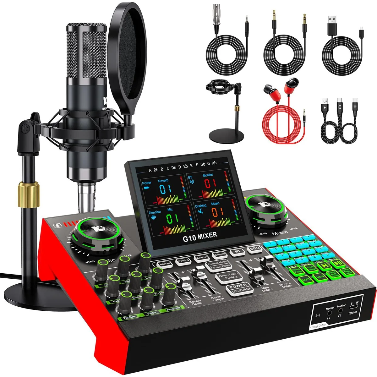  Audio-Technica G10+MIC(P15) Podcast Bundle with Mixer — product photo
