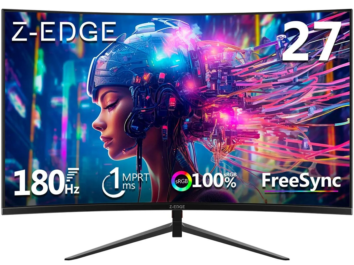 Z-EDGE Z-EDGE UG27 27" 180Hz 1ms Curved Gaming Monitor — product photo
