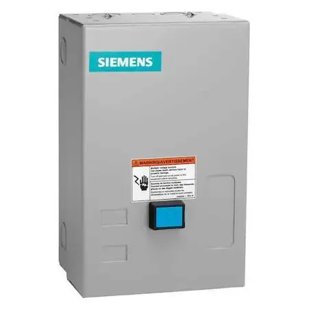 SIEMENS SIEMENS 14BUC32BJ NEMA Magnetic Motor Starter Non-Reversing 24V AC 3 Pole 1NO Auxiliary 12A Overload — product photo