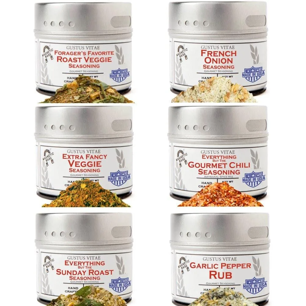 Gustus Vitae Condiments Gustus Vitae Condiments Slow Cooker Seasonings 6 Spice Blends Gift Set — product photo