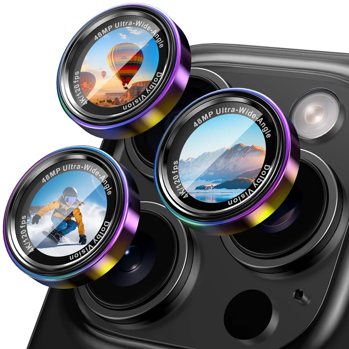 Carco Camera Lens Protector for iPhone 14/15/16/17 Pro/Pro Max Cover — product photo