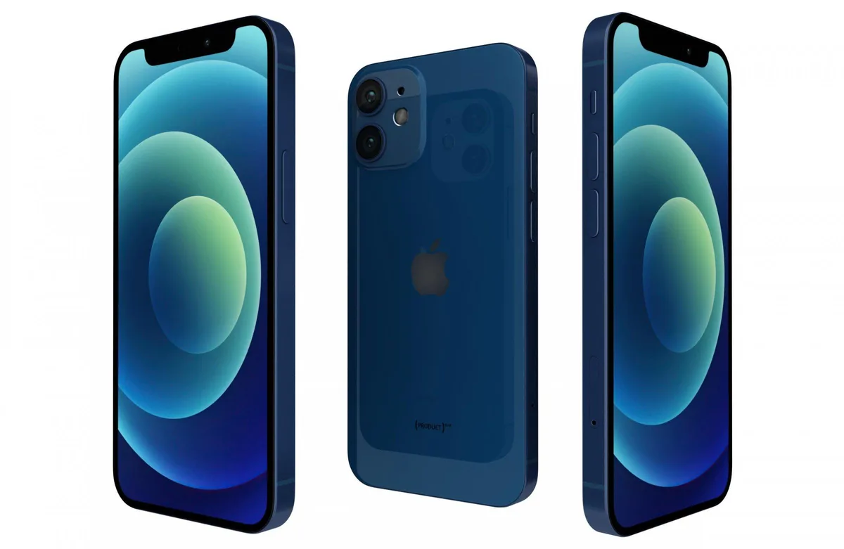 Apple Apple iPhone 12 Mini 64GB Blue IPH-12M-64-BLE-B cell phones - unlocked — product photo