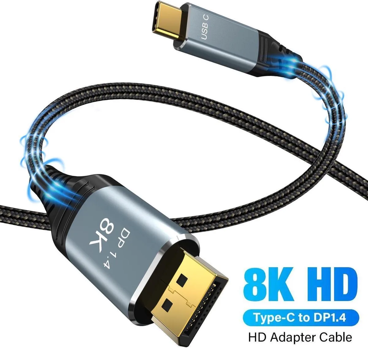 SMUGDESK SMUGDESK USB C to DisplayPort 1.4 Cable 3.3FT 8K@60Hz 4K@240Hz — product photo