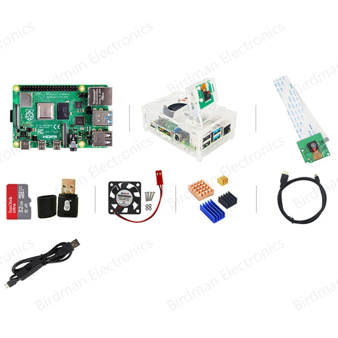 Raspberry Pi Raspberry Pi 4B python suite 8GB Camera Kit 32GB — product photo