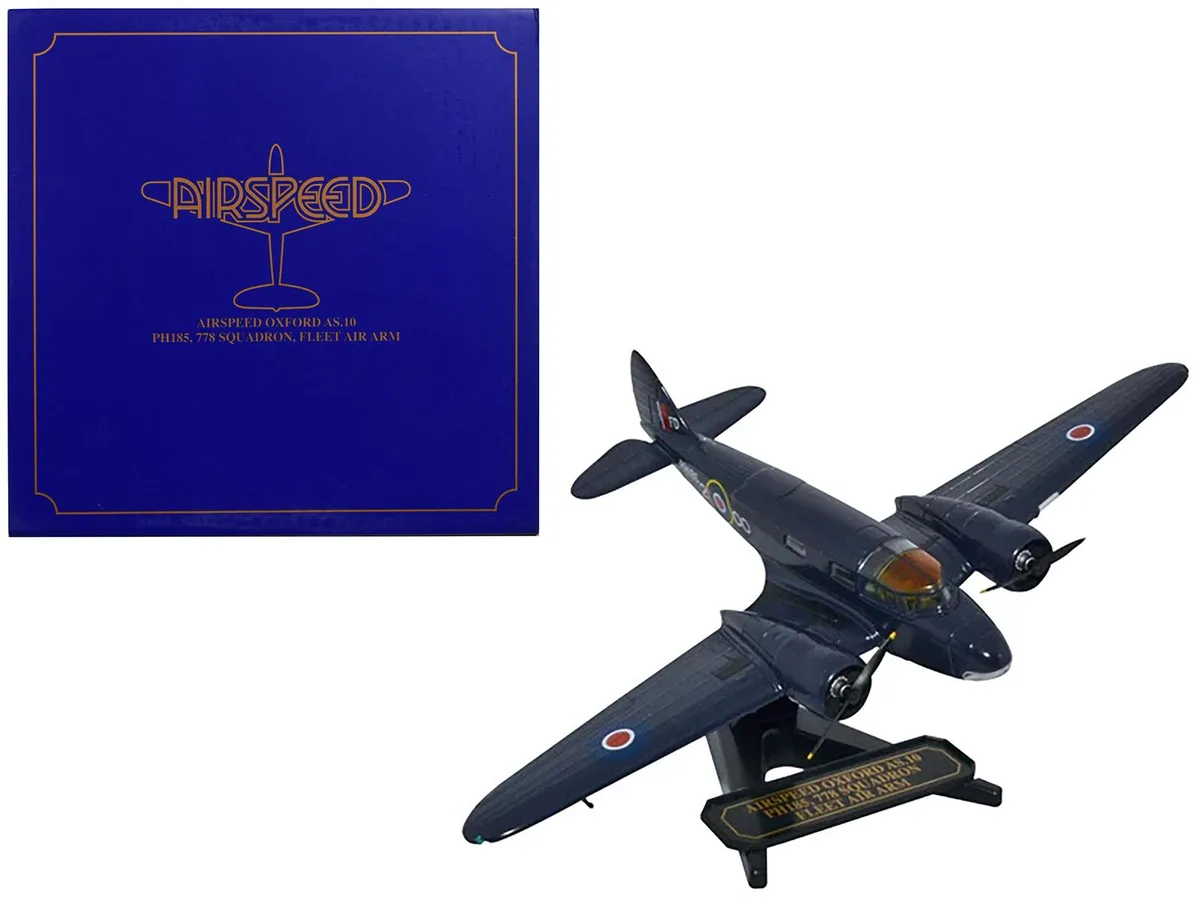 Oxford Diecast Oxford Diecast Airspeed AS.10 Oxford RAF 1/72 PH185 778 Squadron Diecast Model Airplane — product photo