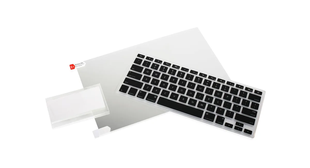 IOGEAR IOGEAR GKSMP13 13" MacBook Pro keyboard skin and screen protector accessory — product photo