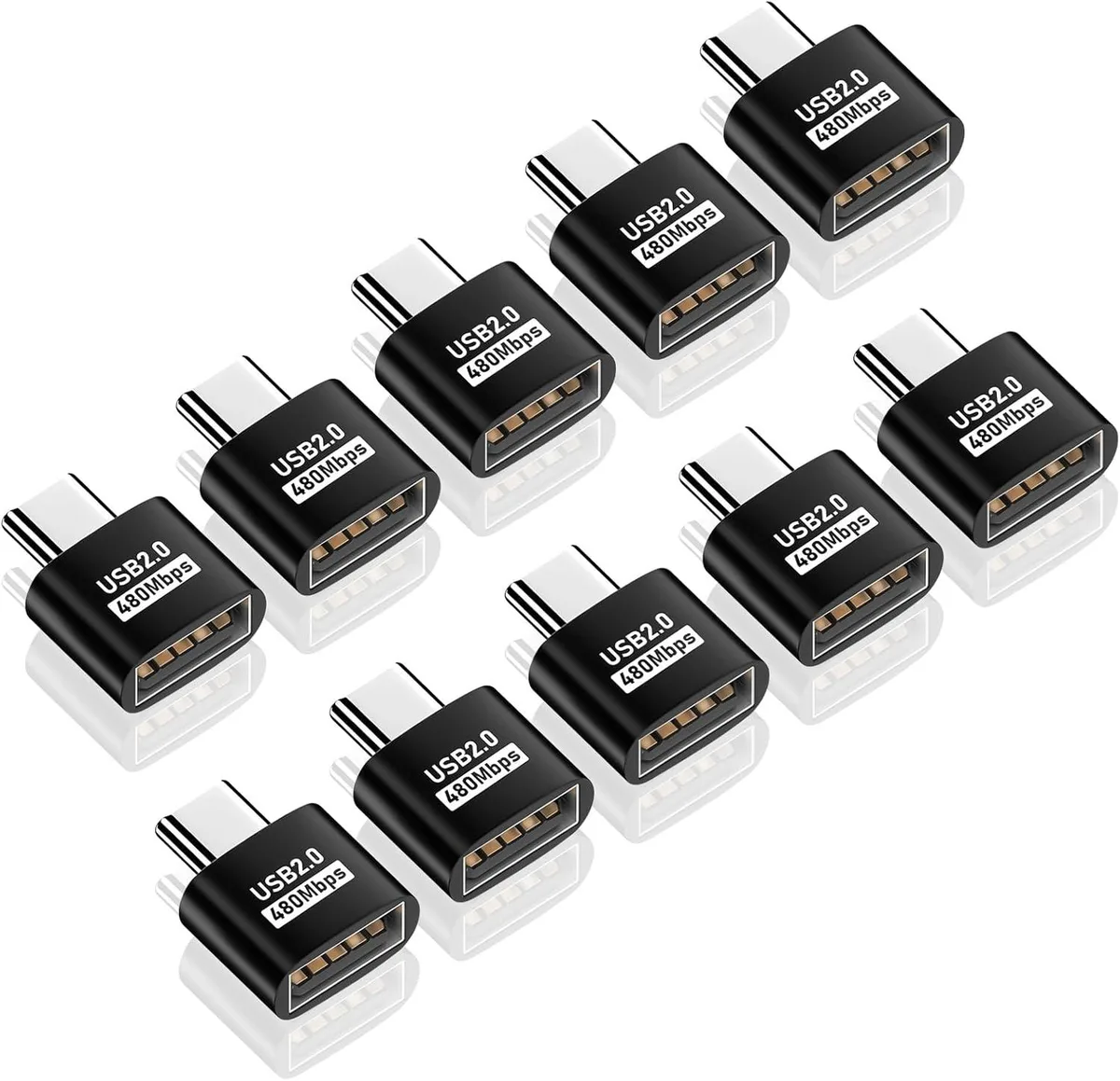 BUCIER BUCIER USB-C to USB 2.0 Adapter 10 Black — product photo