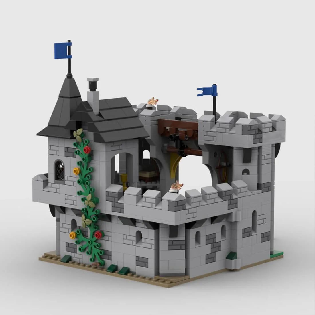 ZITIANYOUBUILD ZITIANYOUBUILD Medieval Black Falcons Fortress 1071PCS — product photo