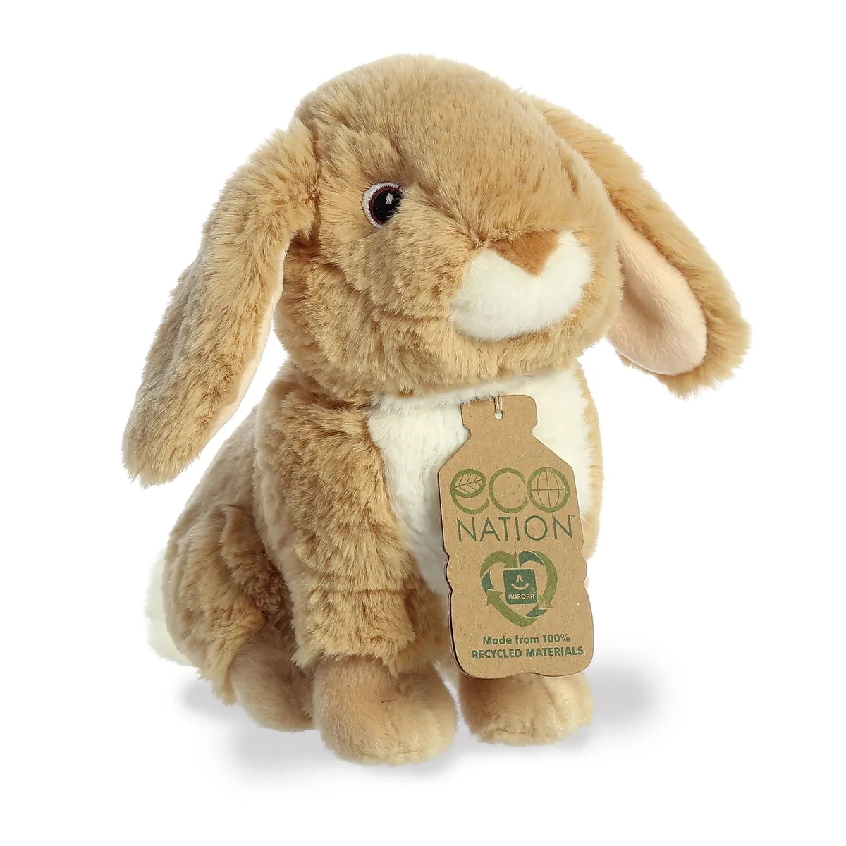 Aurora World, Inc. Aurora World, Inc. Eco Nation 9" Lop-Eared Rabbit Tan Stuffed Animal — product photo