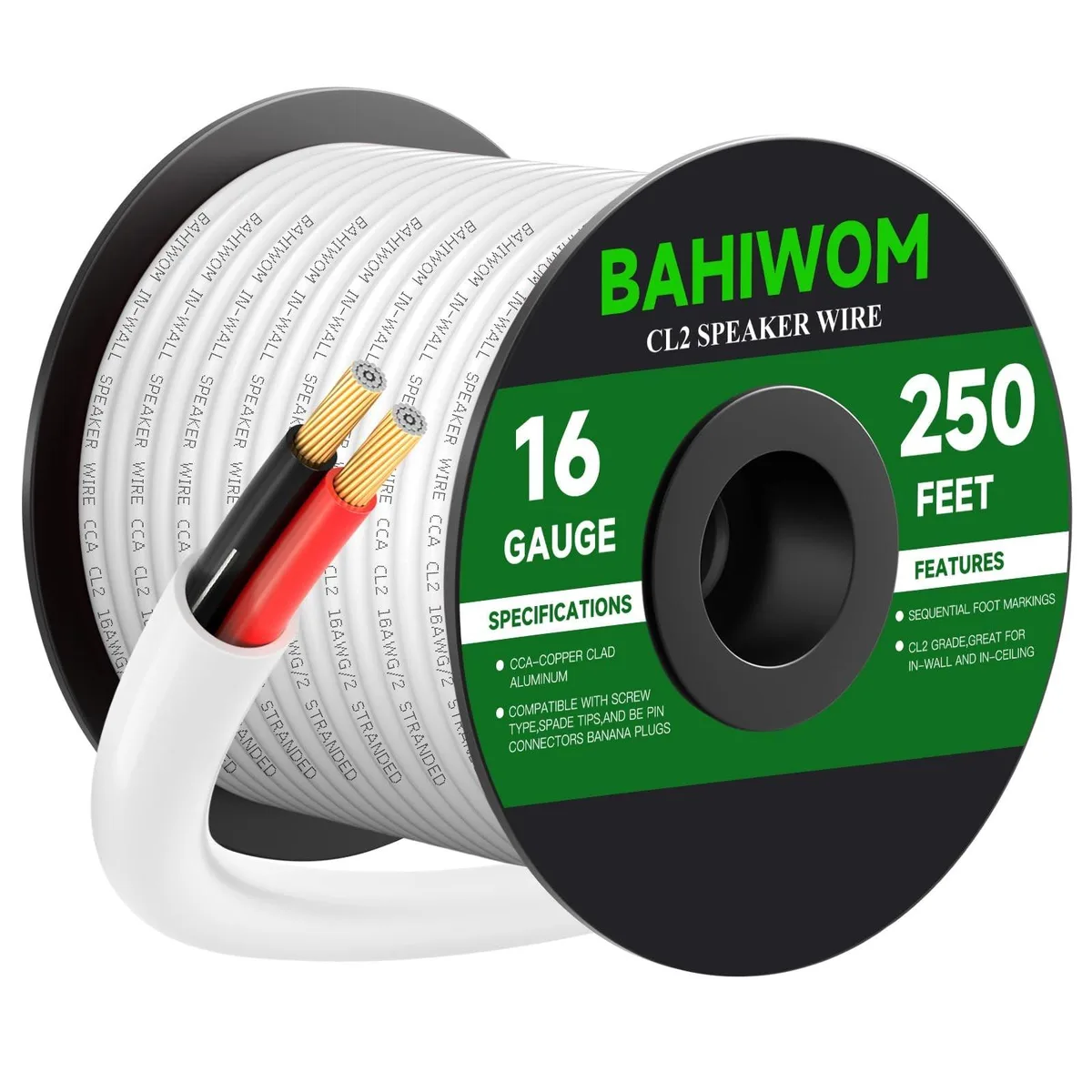 ALSEYE ALSEYE 16 Gauge 250FT 2 in 1 accessory — product photo