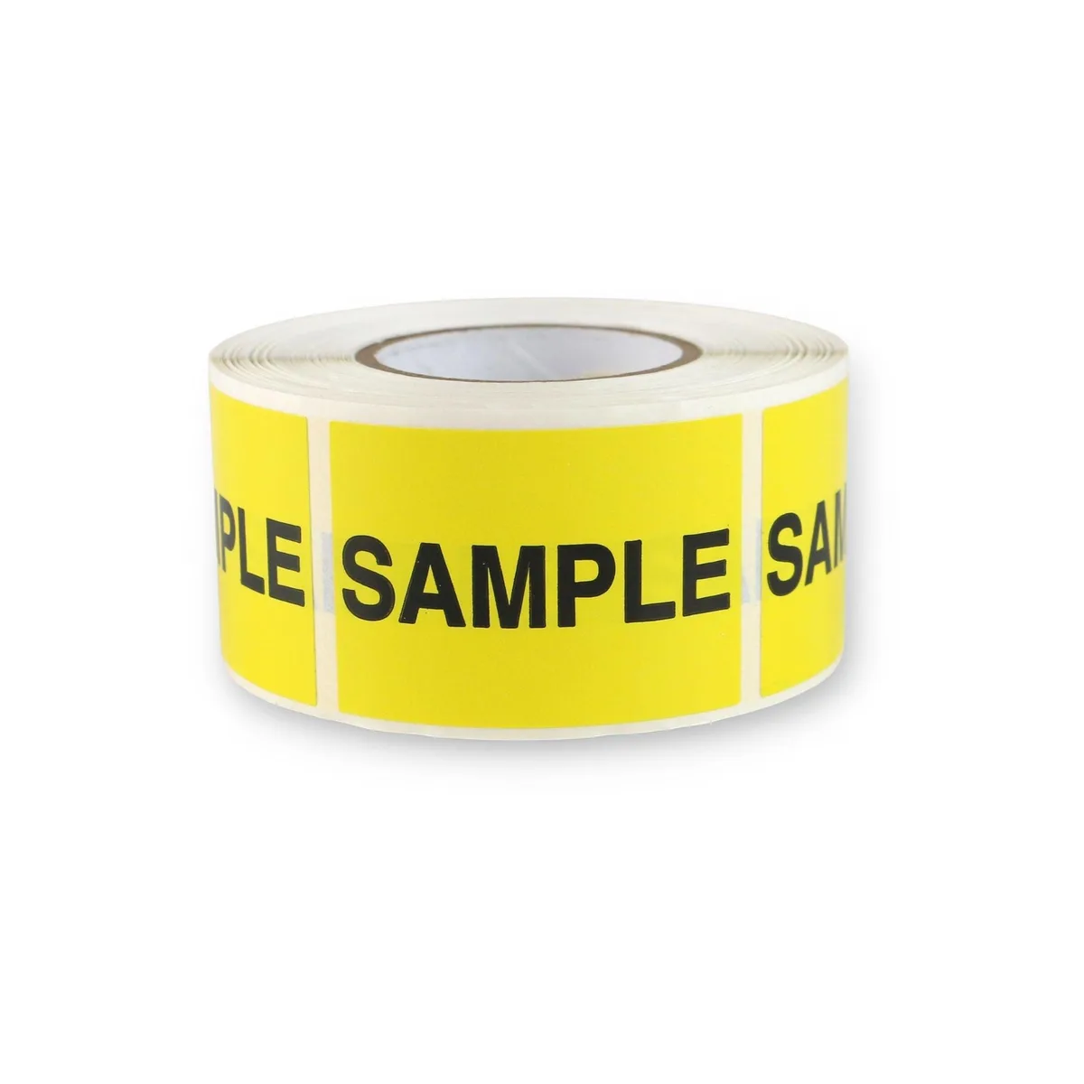 FindTape FindTape Production &amp; Quality Control Labels Yellow Black SAMPLE 500 labels — product photo