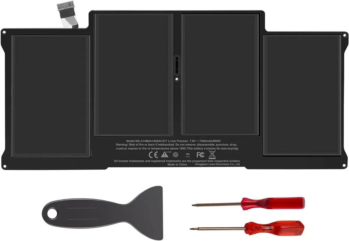 NShi NShi laptop battery for MacBook Air 13 inch A1466 A1369 upgraded 3.0 — product photo