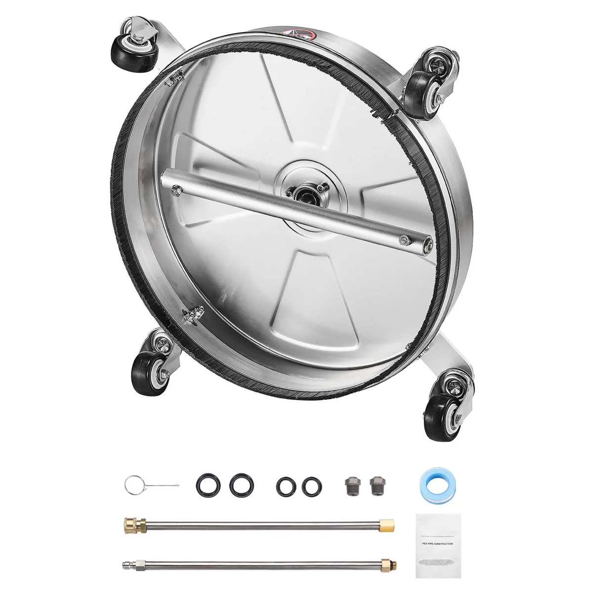 VEVOR VEVOR 16.5" Pressure Washer Surface Cleaner 4000 PSI Stainless Steel 4 Wheels — product photo