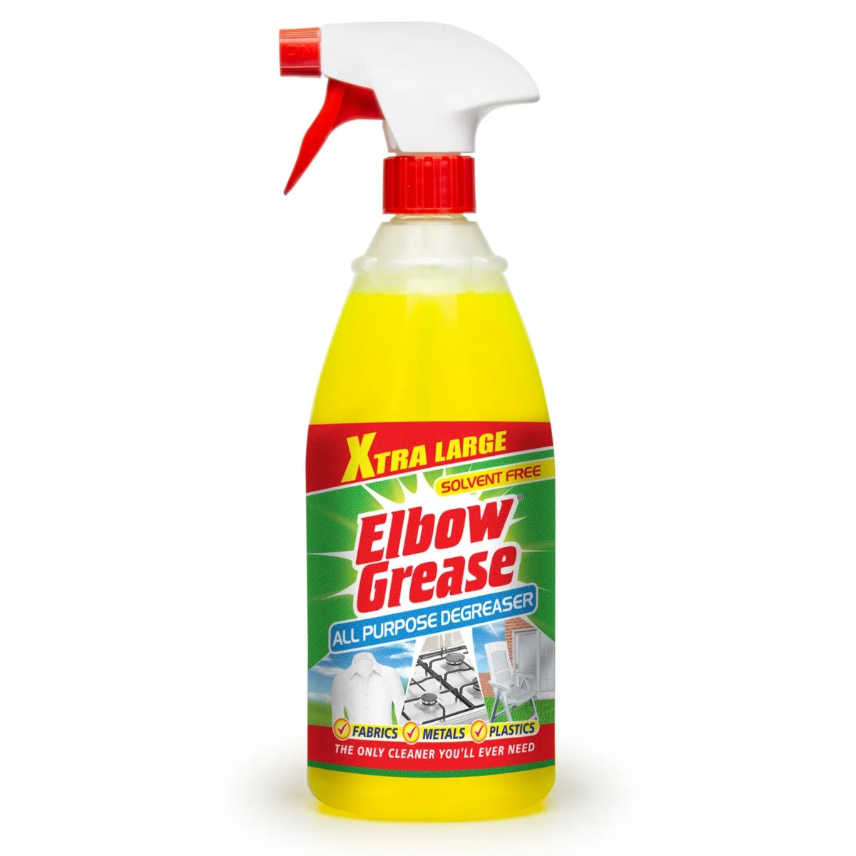 White 1 litre spray bottle with trigger head