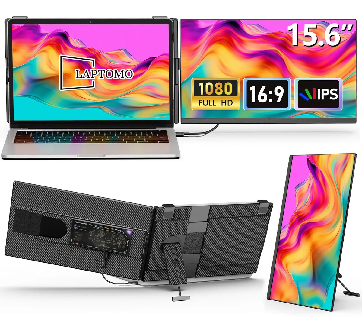 Laptomo Laptomo 15.6" FHD IPS Dual Portable Monitor — product photo